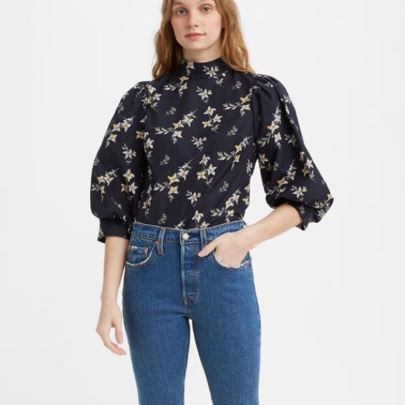 Levi’s POSEY BLOUSE women’s top small - Picture 6 of 10